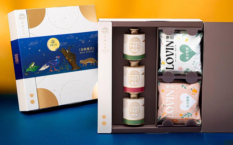 ESG客製禮盒-【金秋邀月】果然好TEA茶食禮盒-申時七茶