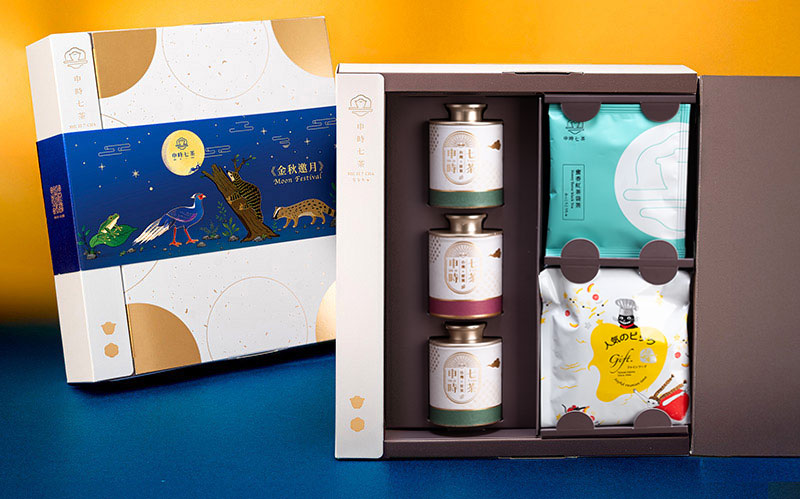 ESG客製禮盒-【金秋邀月】果然好TEA茶食禮盒-申時七茶