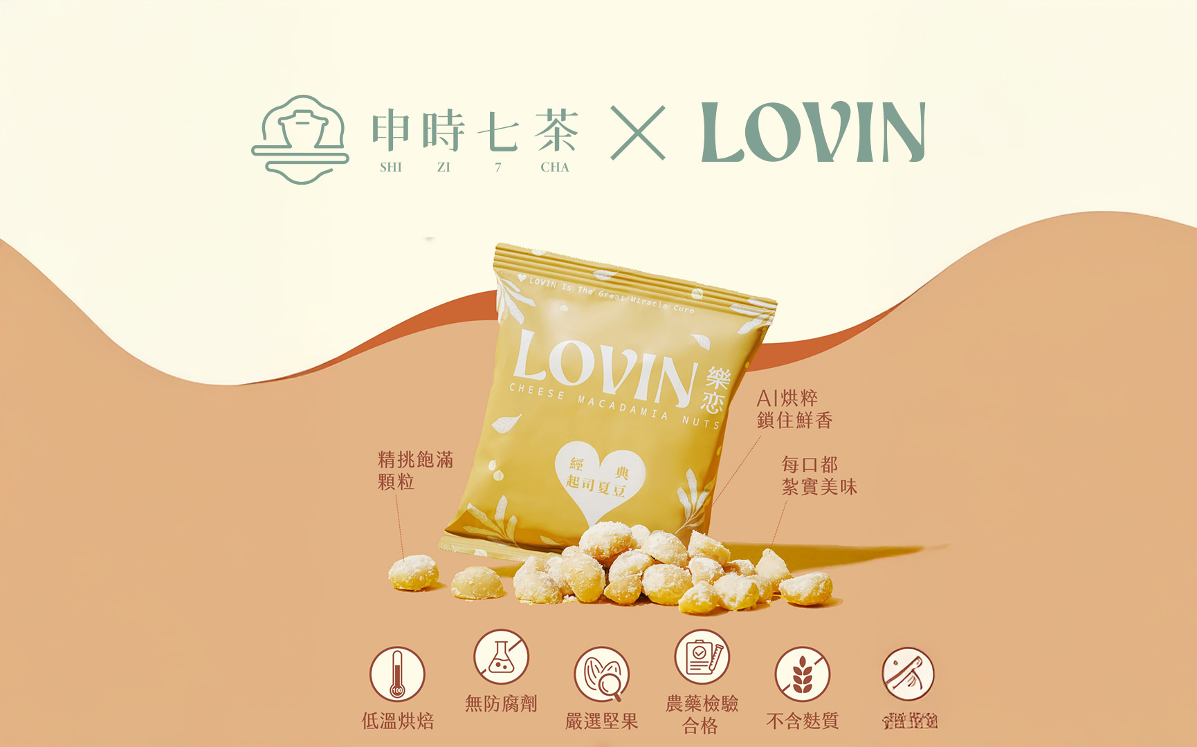 ESG客製禮盒－《富甲萬冠》堅果茶食禮盒－申時七茶