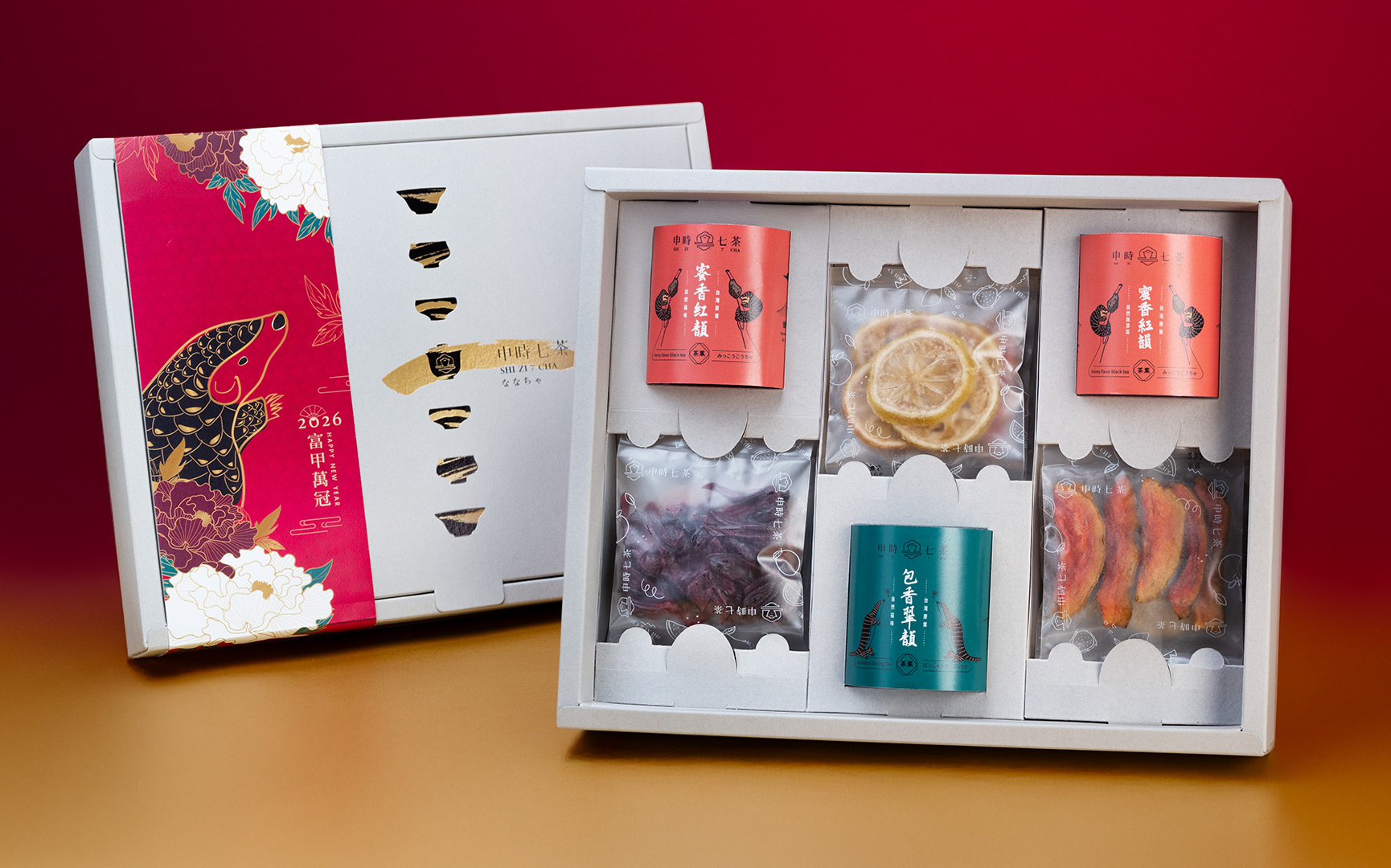 ESG客製禮盒－《富甲萬冠》果乾茶食禮盒－申時七茶