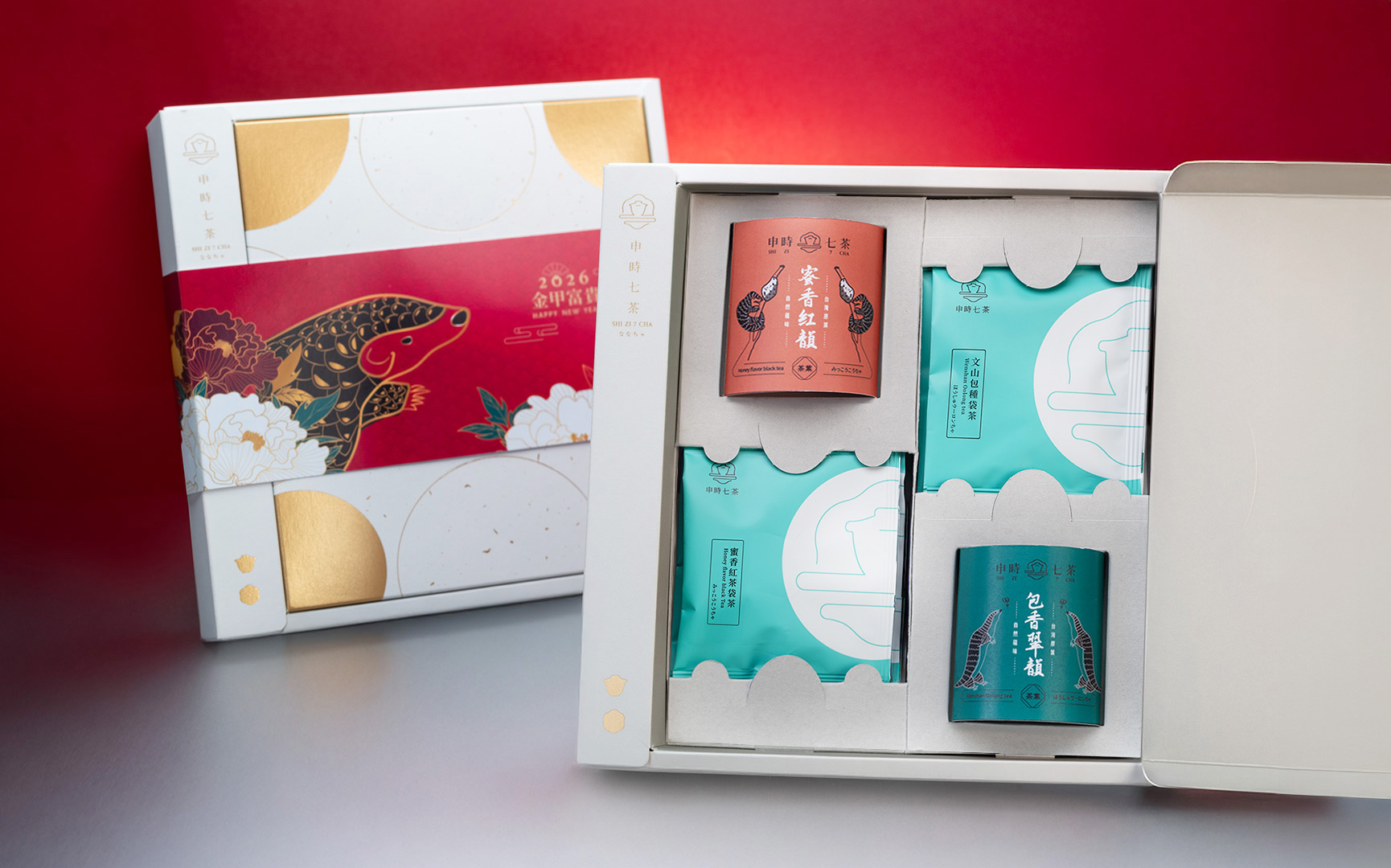 ESG客製禮盒－《金甲富貴》果乾茶食禮盒－申時七茶