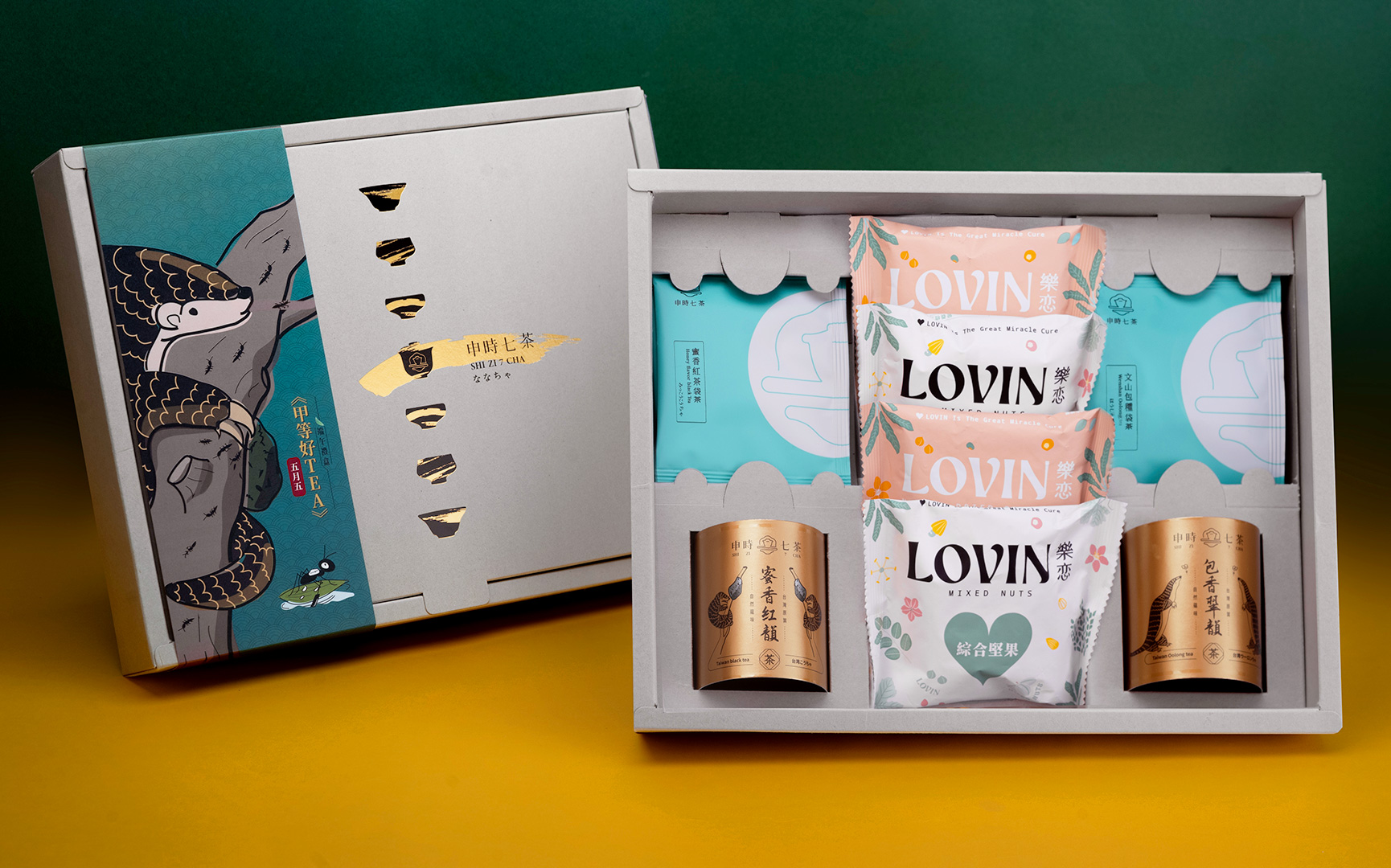ESG客製禮盒－《甲等好TEA》馥韻堅果茶禮－申時七茶