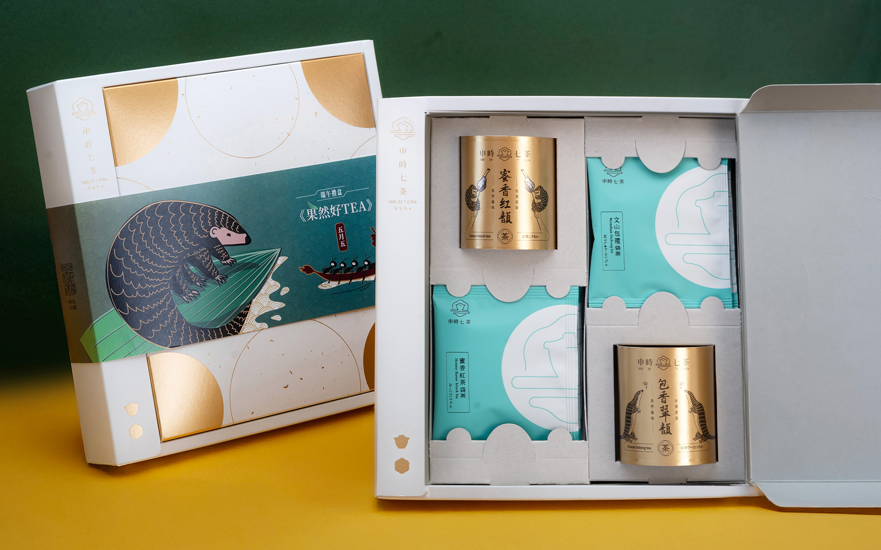 ESG客製禮盒－《金甲好TEA》茗茶中禮盒－申時七茶