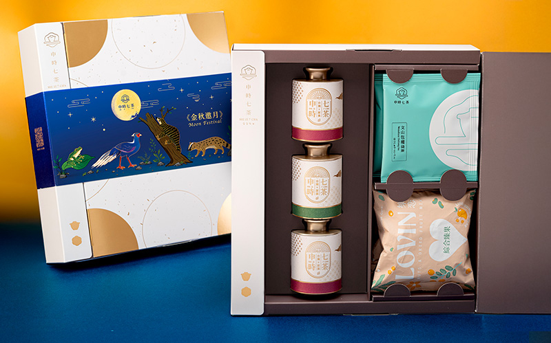 ESG客製禮盒－《【金秋邀月】果然好TEA茶食禮盒－申時七茶