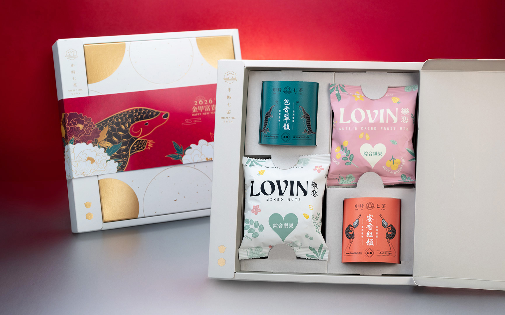 ESG客製禮盒－《金甲富貴》堅果茶食禮盒－申時七茶